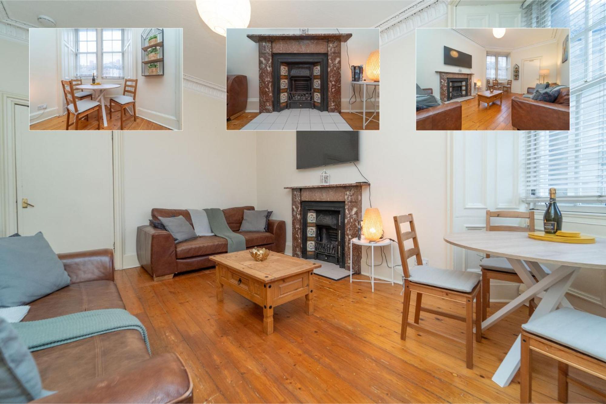 Large City Corner Apartment เอดินบะระ ภายนอก รูปภาพ